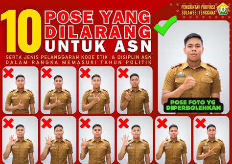 Daftar Pose Foto Yang Dilarang Untuk ASN Hanya Boleh Gaya Ini Saja