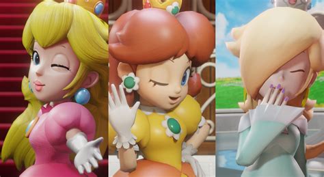 Blender Super Mario The Three Princesses By Inkbennie On Deviantart