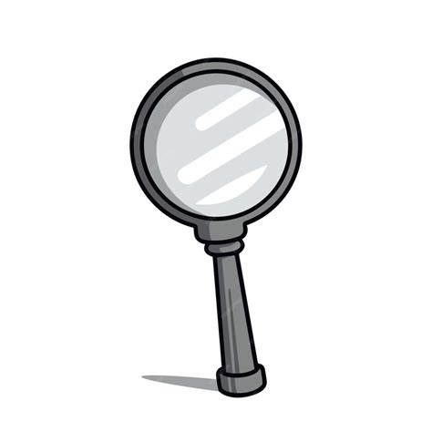 Premium Vector Magnifier Icon In Flat Style Magnifying Glass Icon