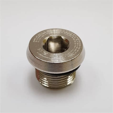 Hawke 487 M20 Brass Nickel Plated Stopping Plug