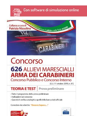 Amazon It Concorso 626 Allievi Marescialli Arma Dei Carabinieri