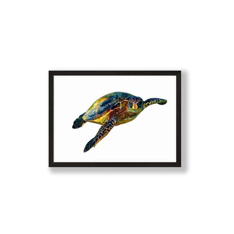 Hawksbill Turtle Art Etsy