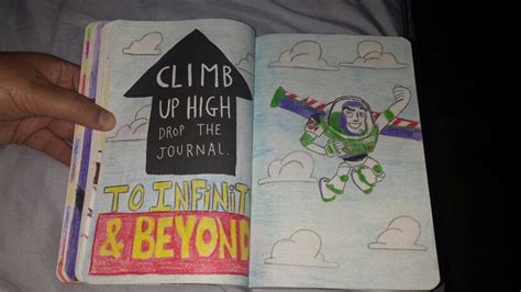 Wreck This Journal Climb Up High Page Buzz Lightyear To Infinity And