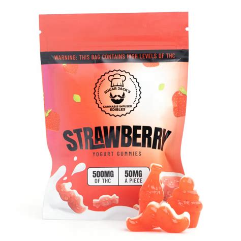 500mg Thc Yogurt Gummies Sugar Jack S Cannabismo