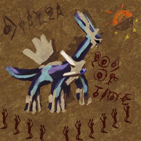 Cave Painting Themed Dialga I Drew Rpokemon