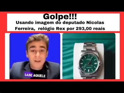 Golpe do relógio rolex por 293 00 reais usando a imagem do Deputado