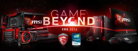 Msi To Showcase Future Of Pc Gaming At Ces 2016 Legit Reviews