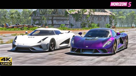 FH5 Ultimate Drag Race Agera Rs Venom F5 Nevera Jesko M400 599xx