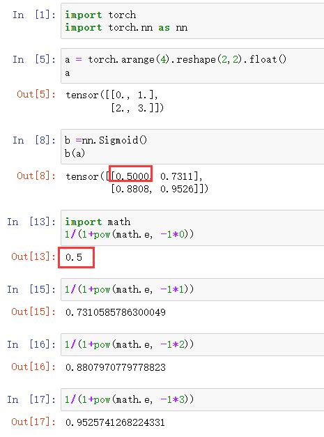 Pytorch Torch Nn Sigmod Nn Sigmoid Csdn