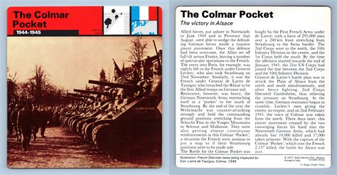 The Colmar Pocket War On Land Ww Edito Service Sa Card