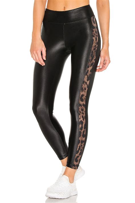 Koral Dynamic Duo High Rise Infinity Legging In Black And Brown Leopard Revolve