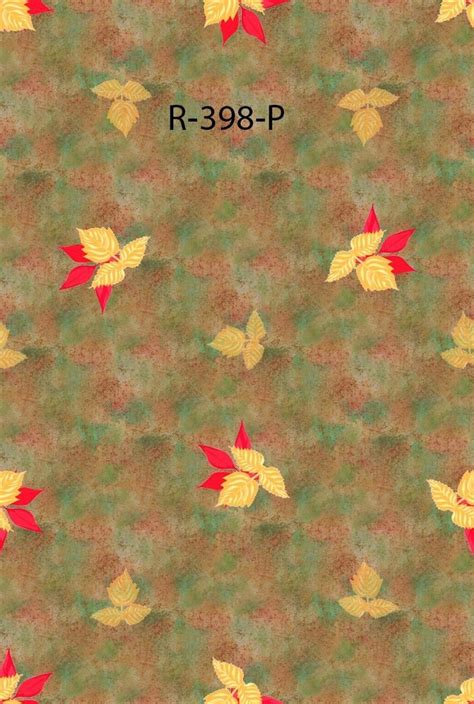 Polyster Ruby 56 Inches Flower Pattern Digital Printed Fabrics