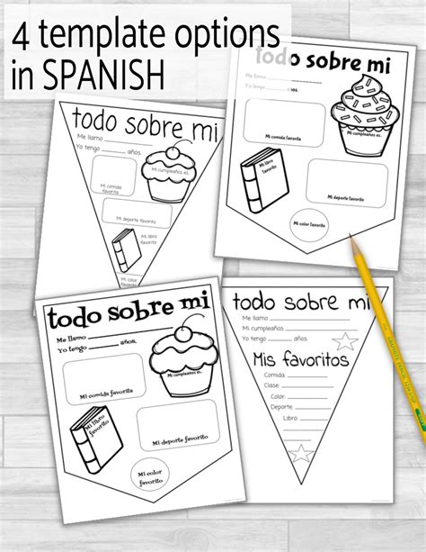 Todo Sobre Mi Free Printable Worksheet