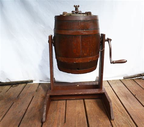 Antique Butter Churn Barrel Churn Vintage Wooden Churn And Stand Oak