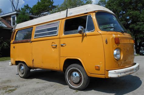 Westfalia Camper Bus Runs Nice Body Barn Find Vintage Type 2 Bay