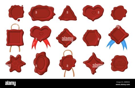 Wax Seals Stock Vector Images Alamy