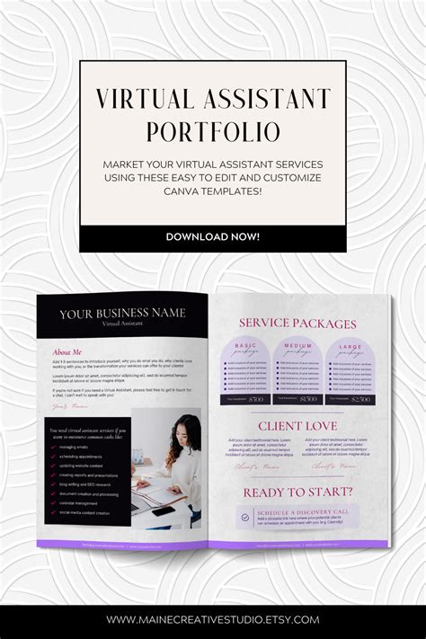 Create A Stunning Virtual Assistant Portfolio With Canva