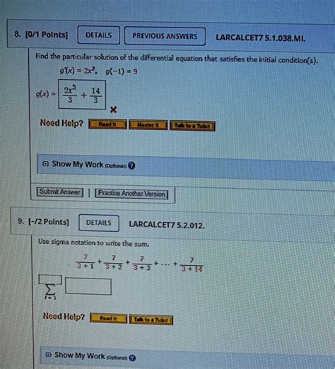 Solved Points Details Previous Answers Larcalcet Chegg