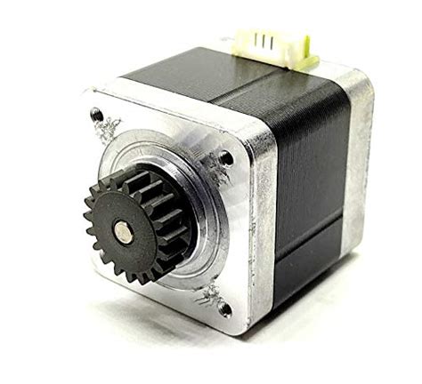 INVENTO 2pcs Nema 17 4 2 Kg Cm Bipolar Stepper Motor With 19 Teeth Gear