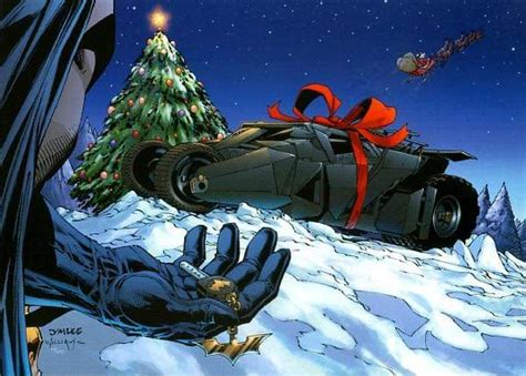 Artwork Dc Comics Christmas Card By Jim Lee Who Wants The Batmobile