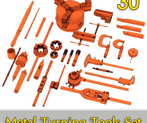 ArtStation - Metal Turning Tools Set includes 30 | Resources