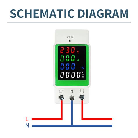 Ac V V V A Voltage Current Kwh Electric Energy Monitor