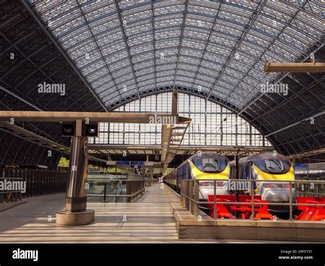 Eurostar Trains On The Platform At St Pancras International Station