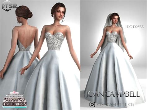 The Sims Resource I Do Dress En 2024 Robe De Mariee Tenues Maxi Femme