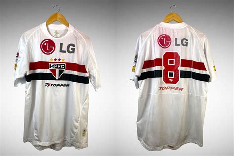 São Paulo 2004 Primeira Camisa Tam G N 8 Brechó do Futebol