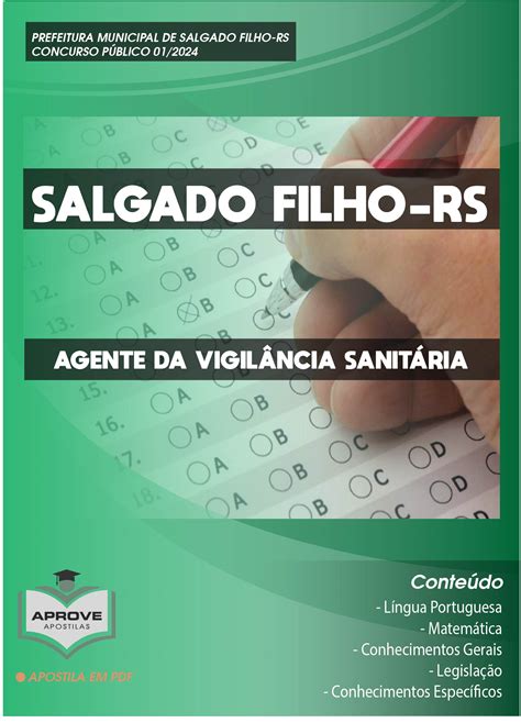 APOSTILA SENADOR SALGADO FILHO AGENTE DA VIGILÂNCIA SANITÁRIA