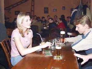 Cute Girl Gets Naked In A Bar