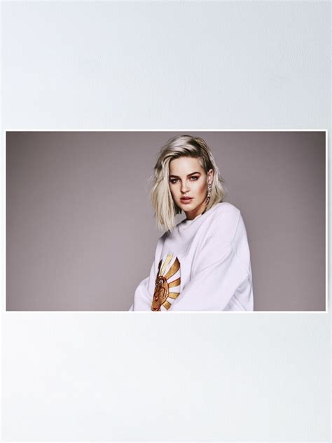 Anne Marie Poster By Claire C Redbubble