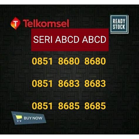 Jual Nomor Cantik Telkomsel Seri Abcd Abcd Nomor Cantik Simpati Seri