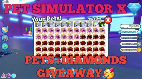 Live Pet Simulator X Giveaway Million Gem Giveaway Pet Sim X