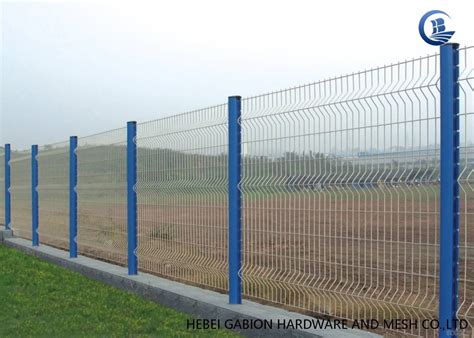 Pvc Powder Coated 3d Curved Wire Mesh Fence Panel Easy Installation