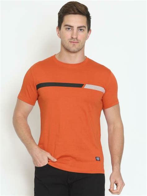 Buy Le3 Ton Men Red Printed Pure Cotton Round Neck T Shirt Xxl Online At Best Prices In India