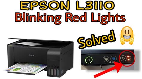 Epson L3110 Blinking 2 Red Light YouTube