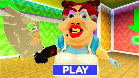 New Escape Evil Lunch Lady Obby Full Gameplay Roblox Scaryobby