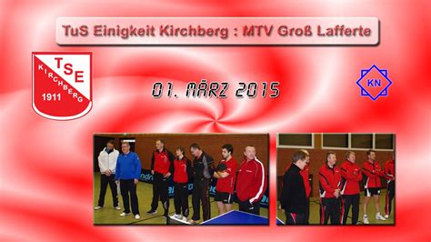 TuS Einigkeit Kirchberg MTV Groß Lafferte YouTube