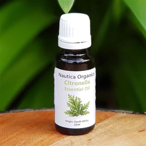 Citronella Essential Oil 22ml Nautica Organics Organic Choice