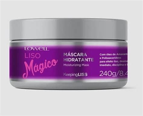 Mascara Hidratante Lowell Liso Magico 240g Máscara Capilar Magazine