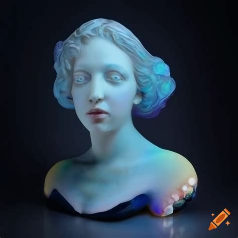 Intricately Sculpted Marble Figures With Vibrant Colors On Craiyon