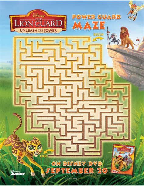 Free Disney Lion Guard Printable Maze