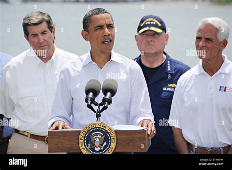 U S President Barack Obama Alongside Regional Officials Addresses The