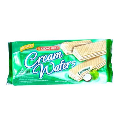 Jual KHONG GUAN CREAM WAFERS COCONUT 240 GRAM Shopee Indonesia