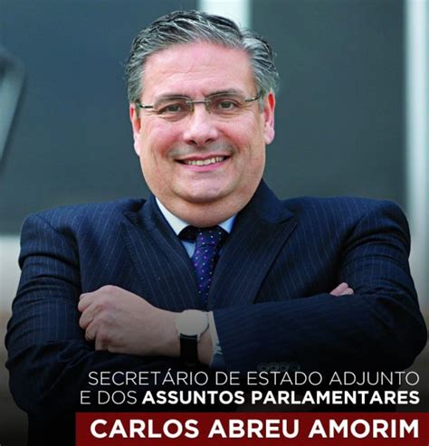 Carlos Abreu Amorim toma posse hoje como secretário de Estado Adjunto