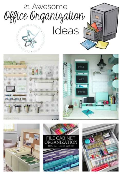 21 Awesome Office Organization Ideas! - Designed Decor