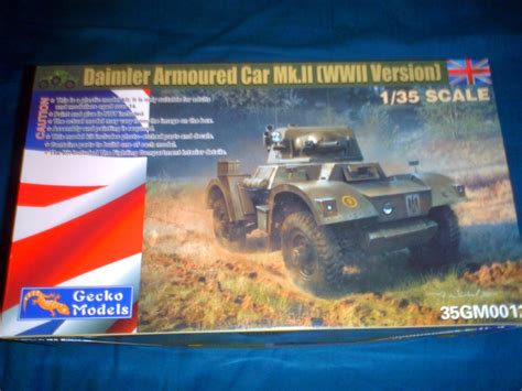 Gecko Modles Scale Wwii British Army Daimler Armoured Car Mk Ii