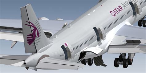 Airbus A340 200 Plane Qatar Dxf