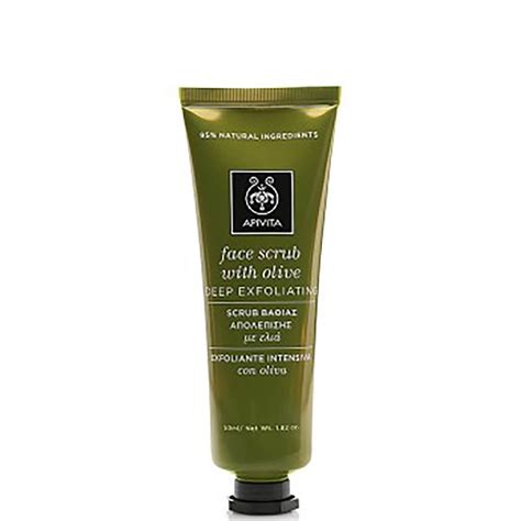 Apivita Face Scrub For Deep Exfoliation Olive Ml Lookfantastic